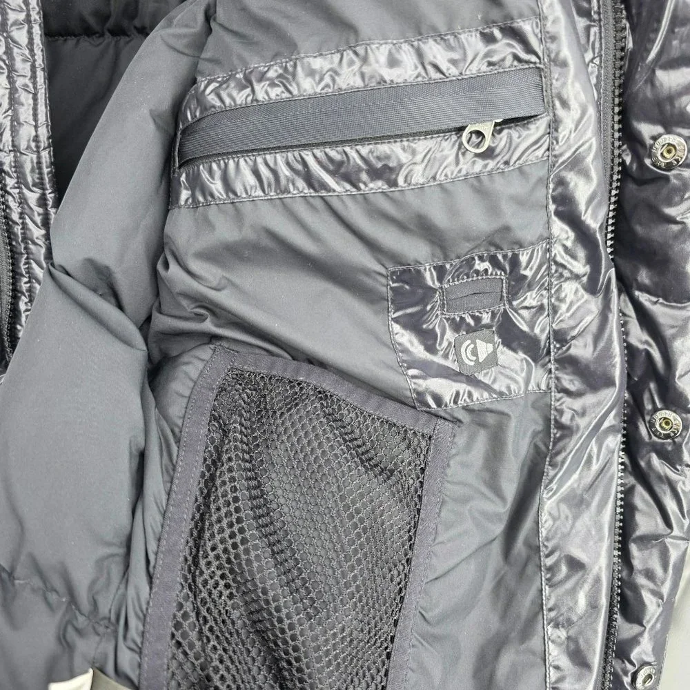 The North Face Nanuk Parka Mens Goose Down Puffer Jacket 600 Fill Shiny Black